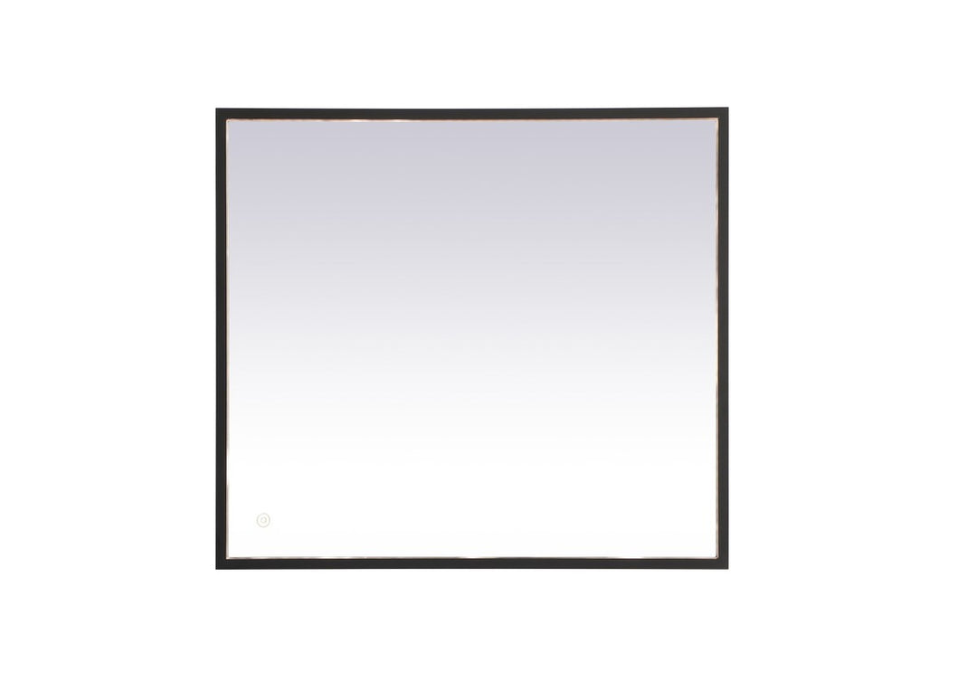 Black Led Mirror