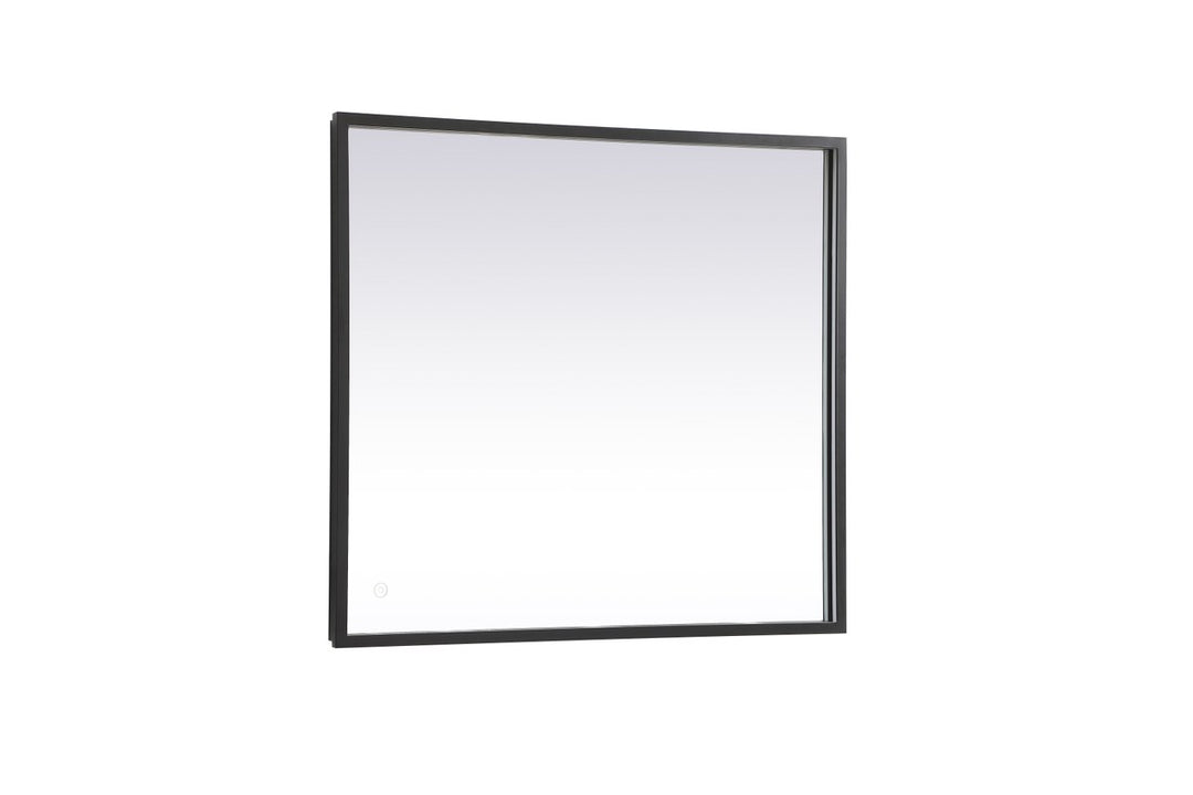 Black Led Mirror