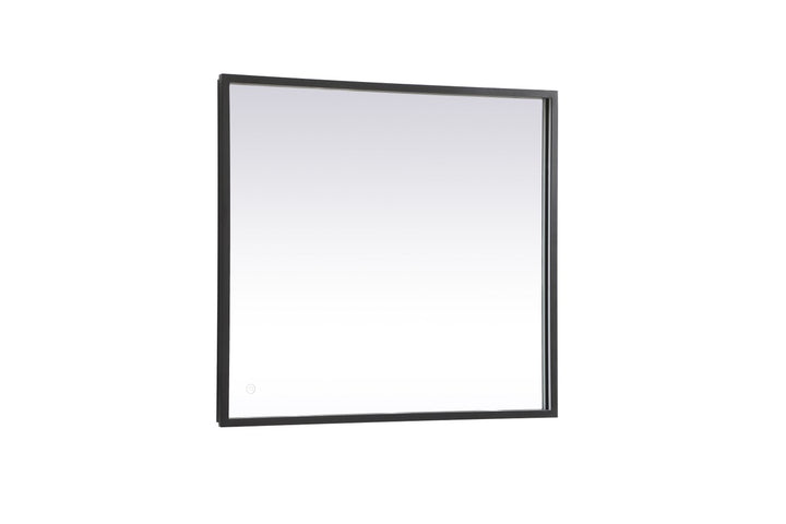 Black Led Mirror