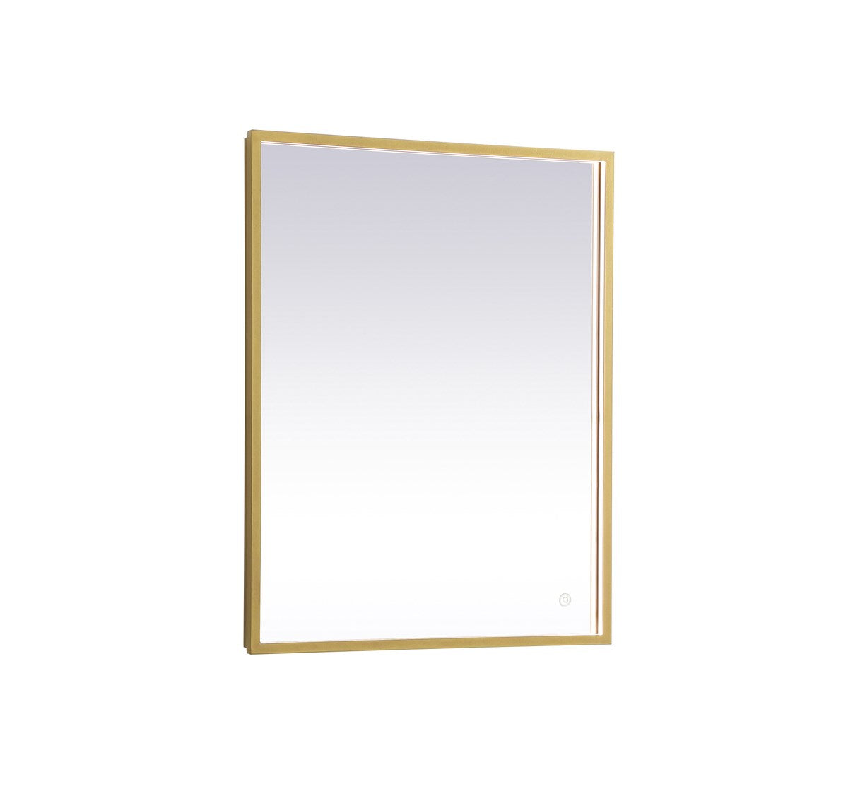 Brass Led Mirror by Elegant Decor