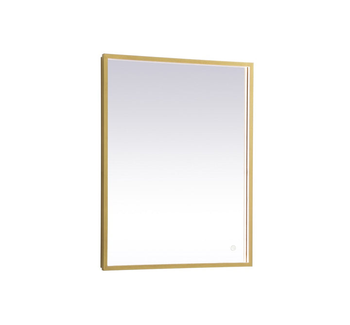 Brass Led Mirror by Elegant Decor