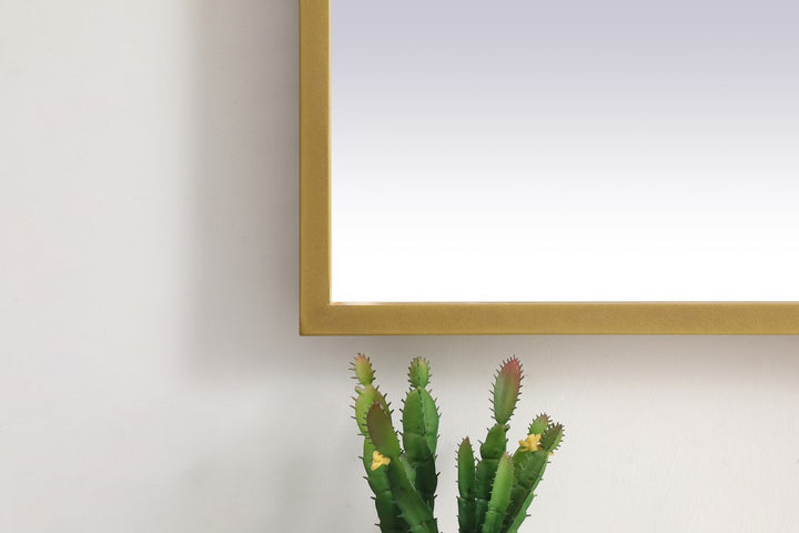 Brass Led Mirror