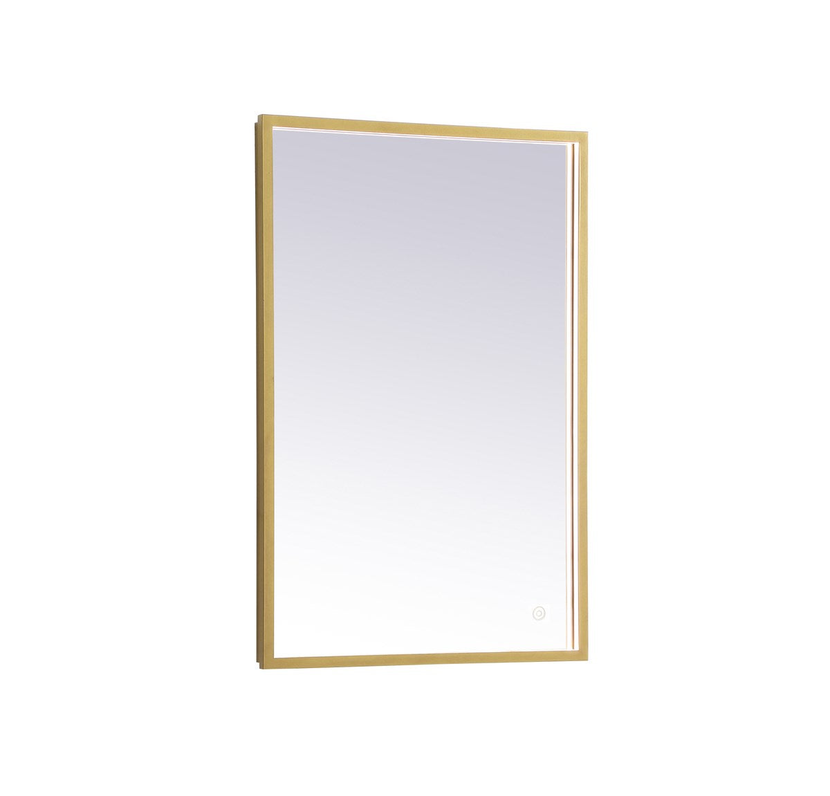 Brass Led Mirror by Elegant Decor