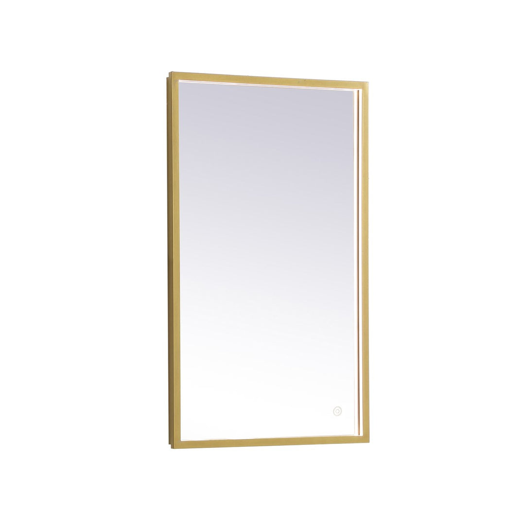 Brass Led Mirror by Elegant Decor