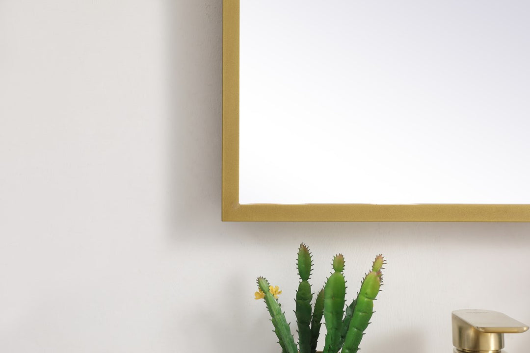 Brass Led Mirror