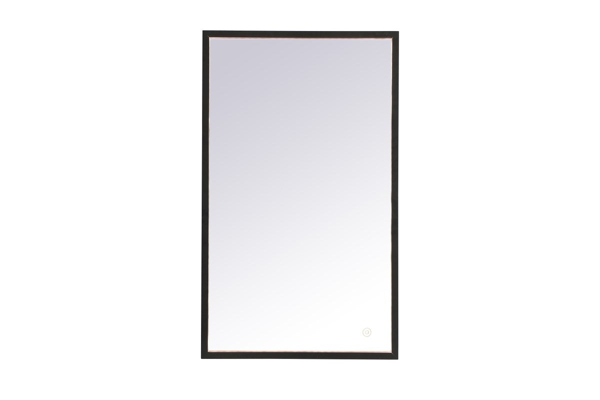 Black Led Mirror