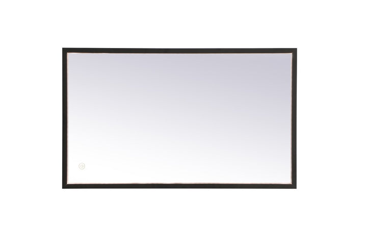 Black Led Mirror