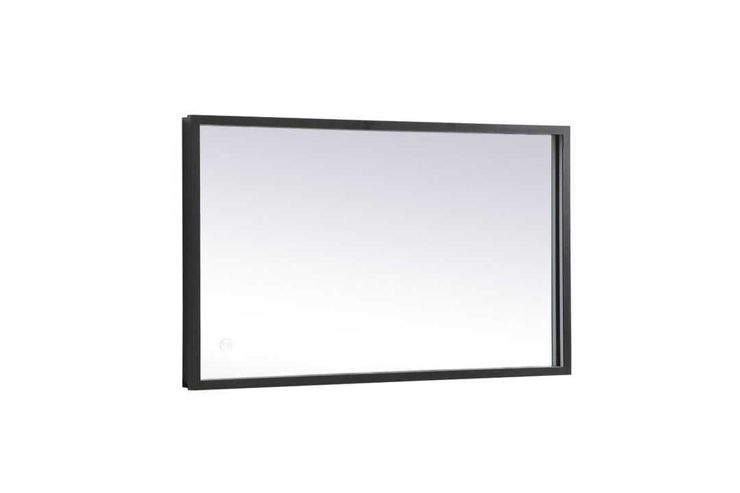 Black Led Mirror