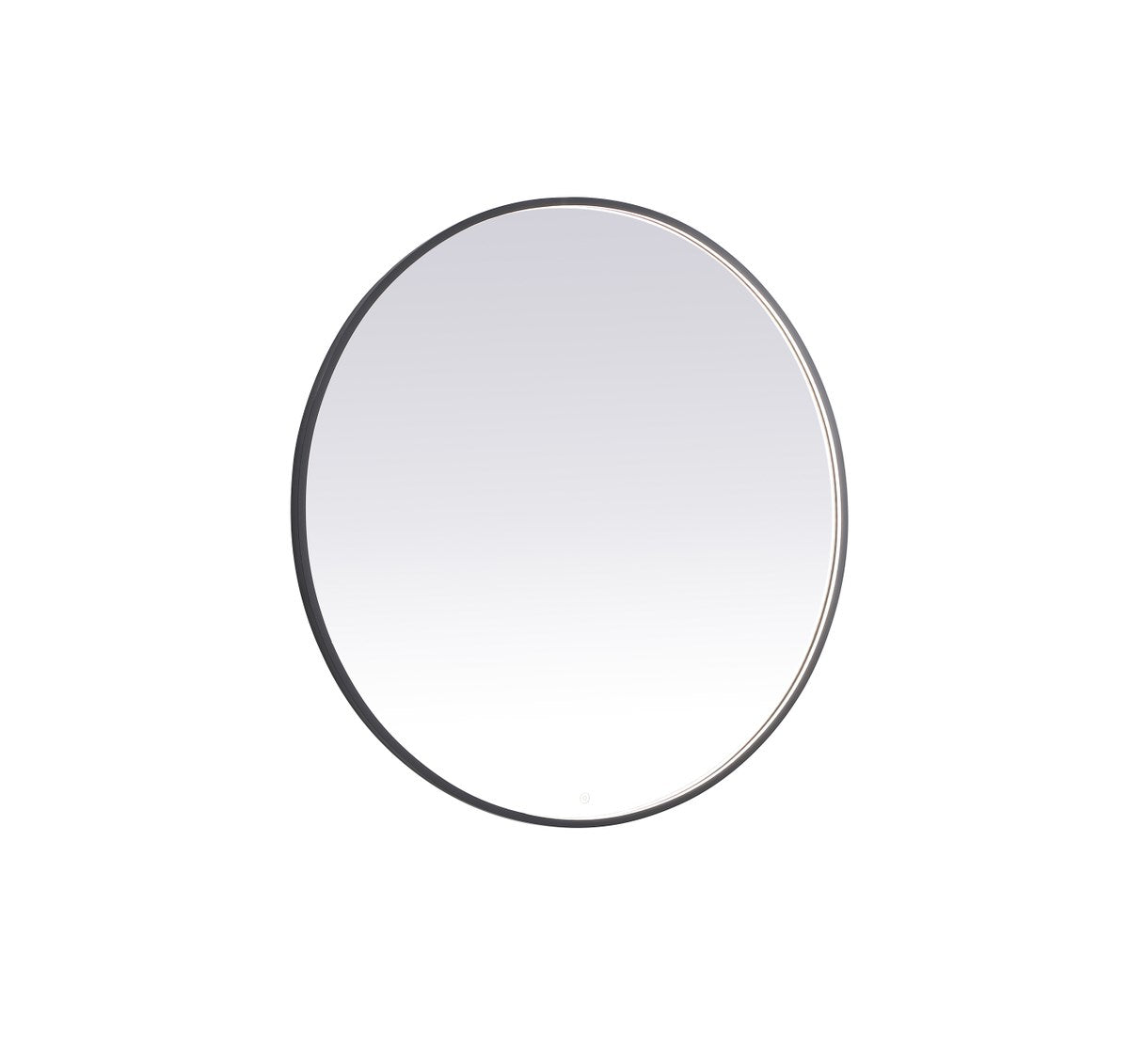 48 inch LED mirror with adjustable color temperature 3000K/4200K/6400K in black by Elegant Decor