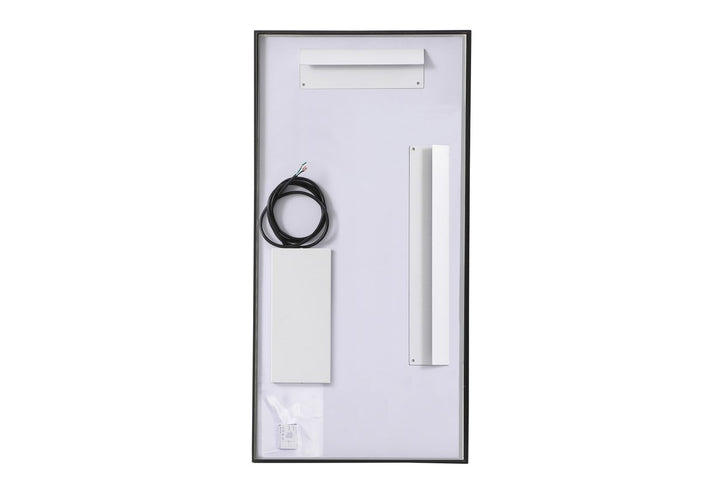 48 inch LED mirror with adjustable color temperature 3000K/4200K/6400K in black