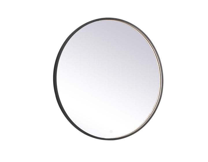 39 inch LED mirror with adjustable color temperature 3000K/4200K/6400K in black by Elegant Decor