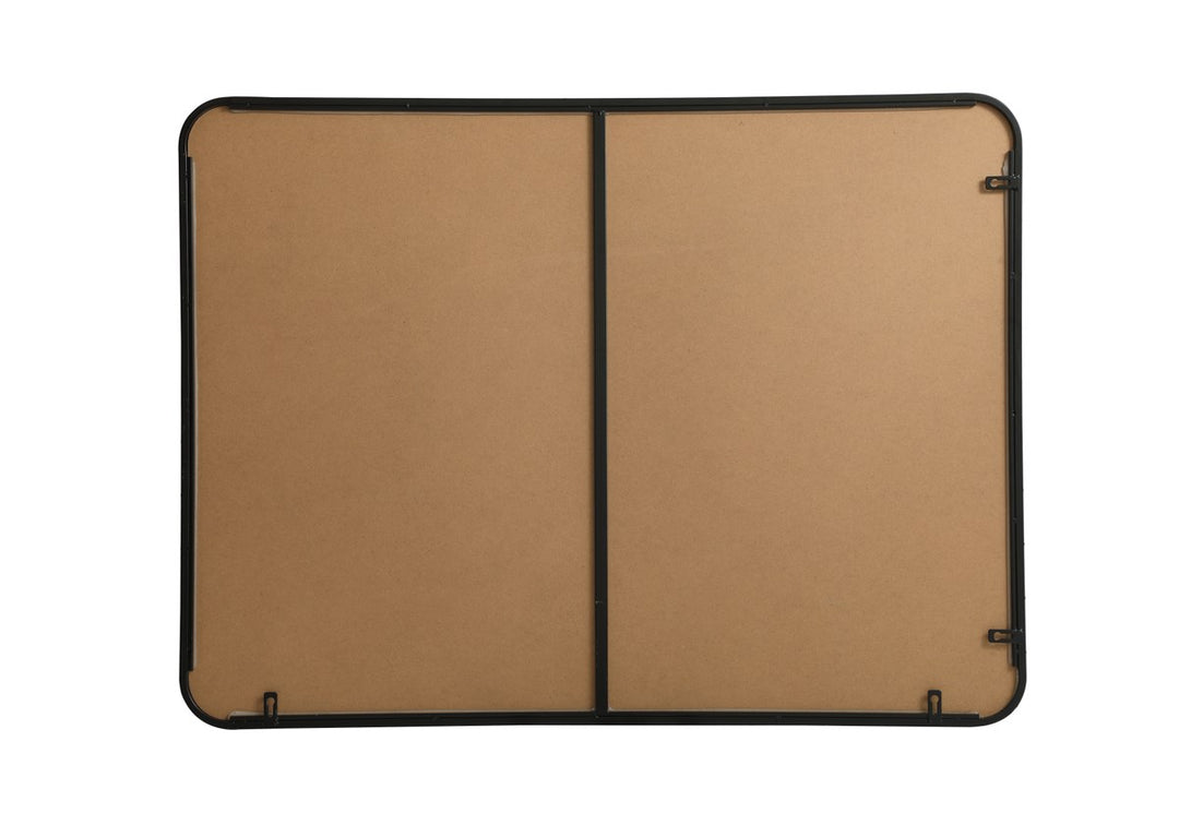 Soft Corner Metal Rectangular Mirror 30X40 Inch In Black