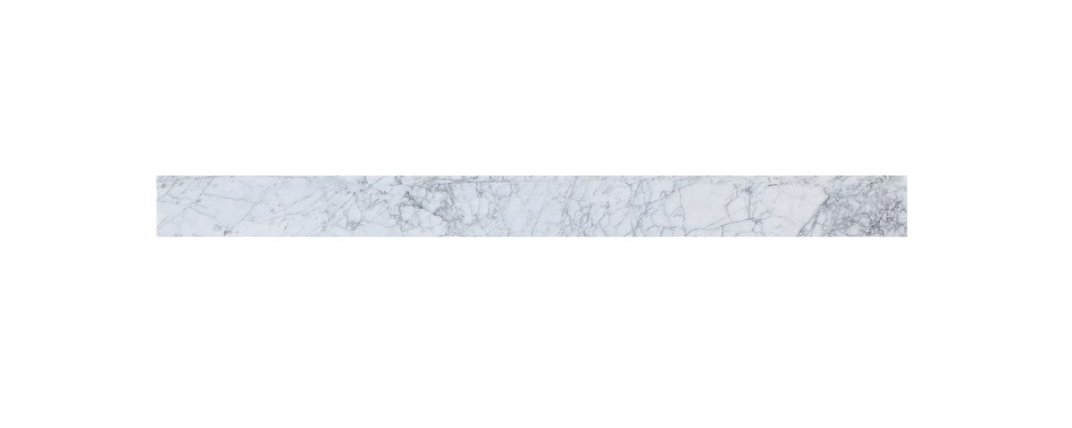 48 Inch Backsplash In Carrara White by Elegant Decor