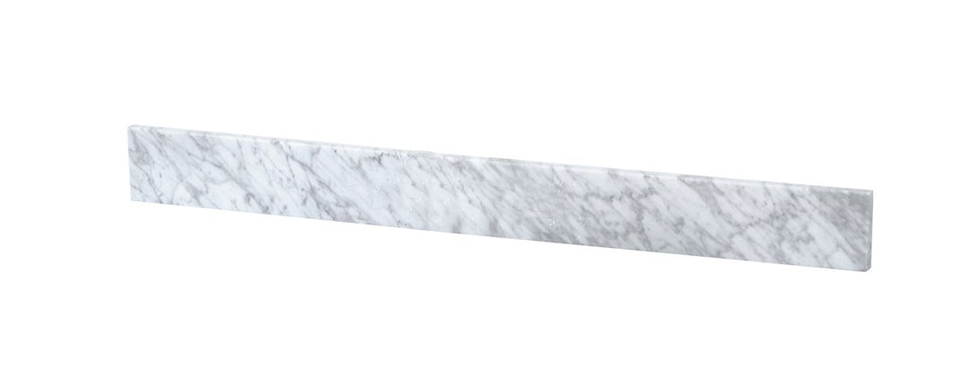 40 Inch Backsplash In Carrara White