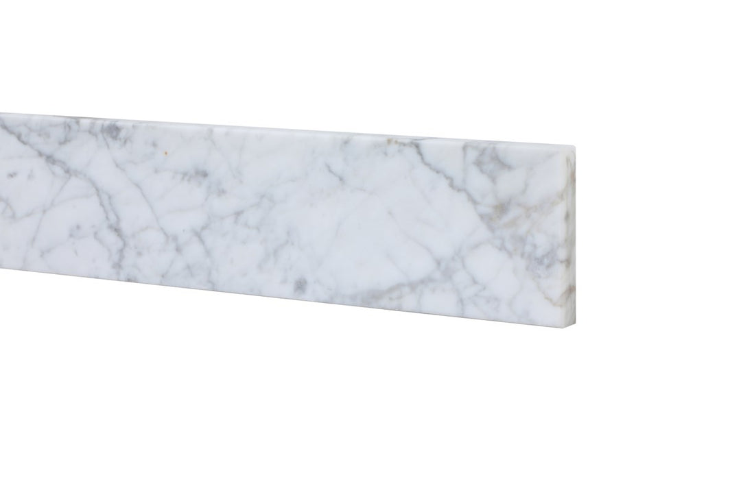 36 Inch Backsplash In Carrara White