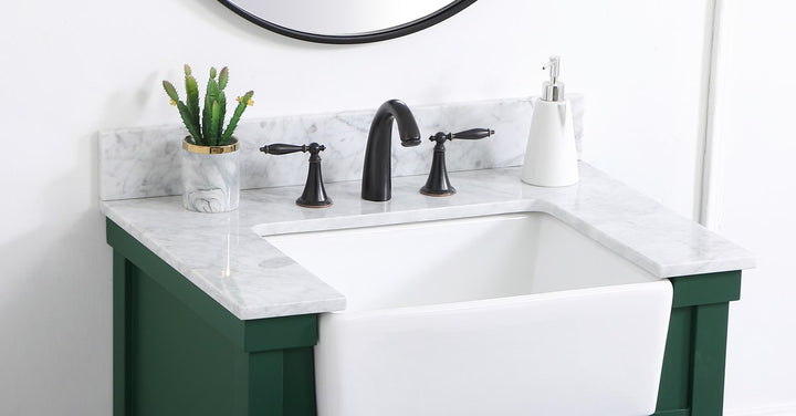 32 Inch Backsplash In Carrara White