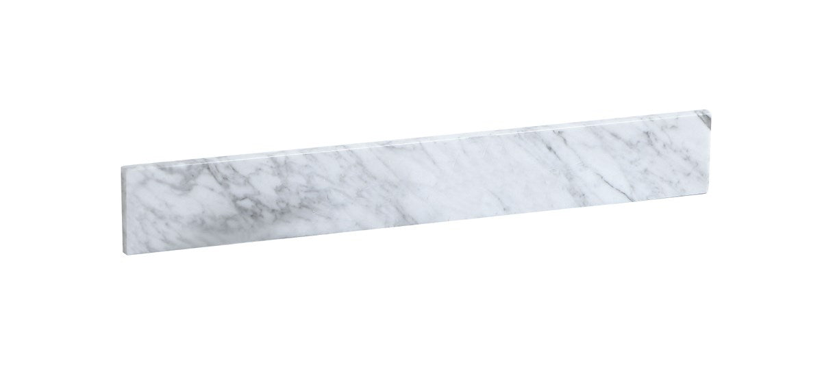 30 Inch Backsplash In Carrara White