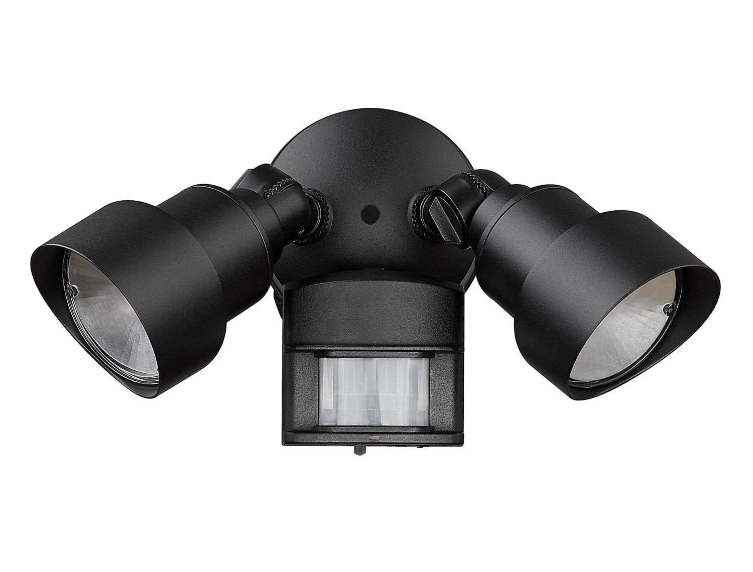 2-Light Matte Black Integrated Led Adjustable Head Floodlight With Motion Sensor by Acclaim Lighting
