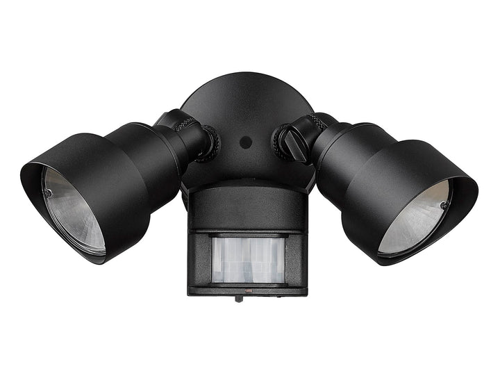 2-Light Matte Black Integrated Led Adjustable Head Floodlight With Motion Sensor by Acclaim Lighting