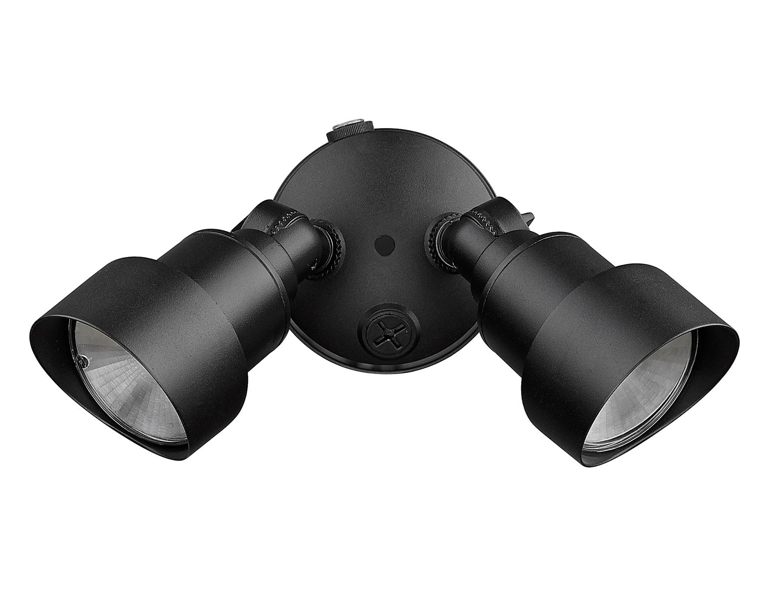 2-Light Matte Black Integrated Led Adjustable Head Floodlight by Acclaim Lighting