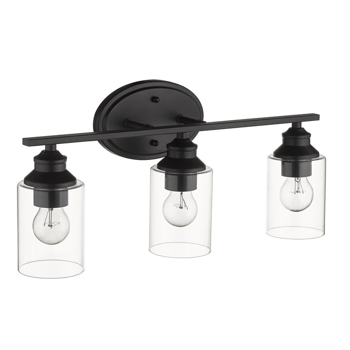 3-Light Matte Black Vanity by Acclaim Lighting