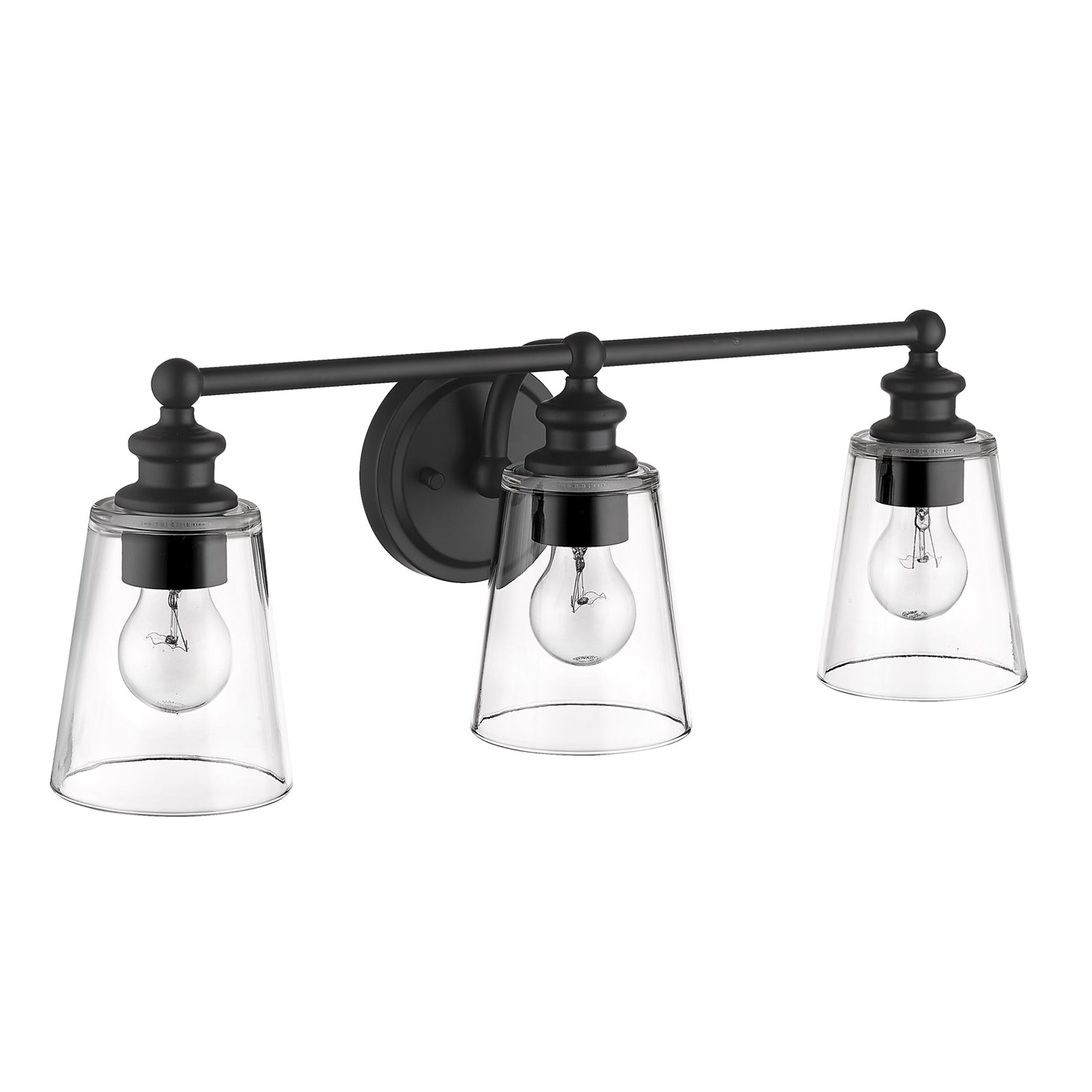 3-Light Matte Black Vanity by Acclaim Lighting