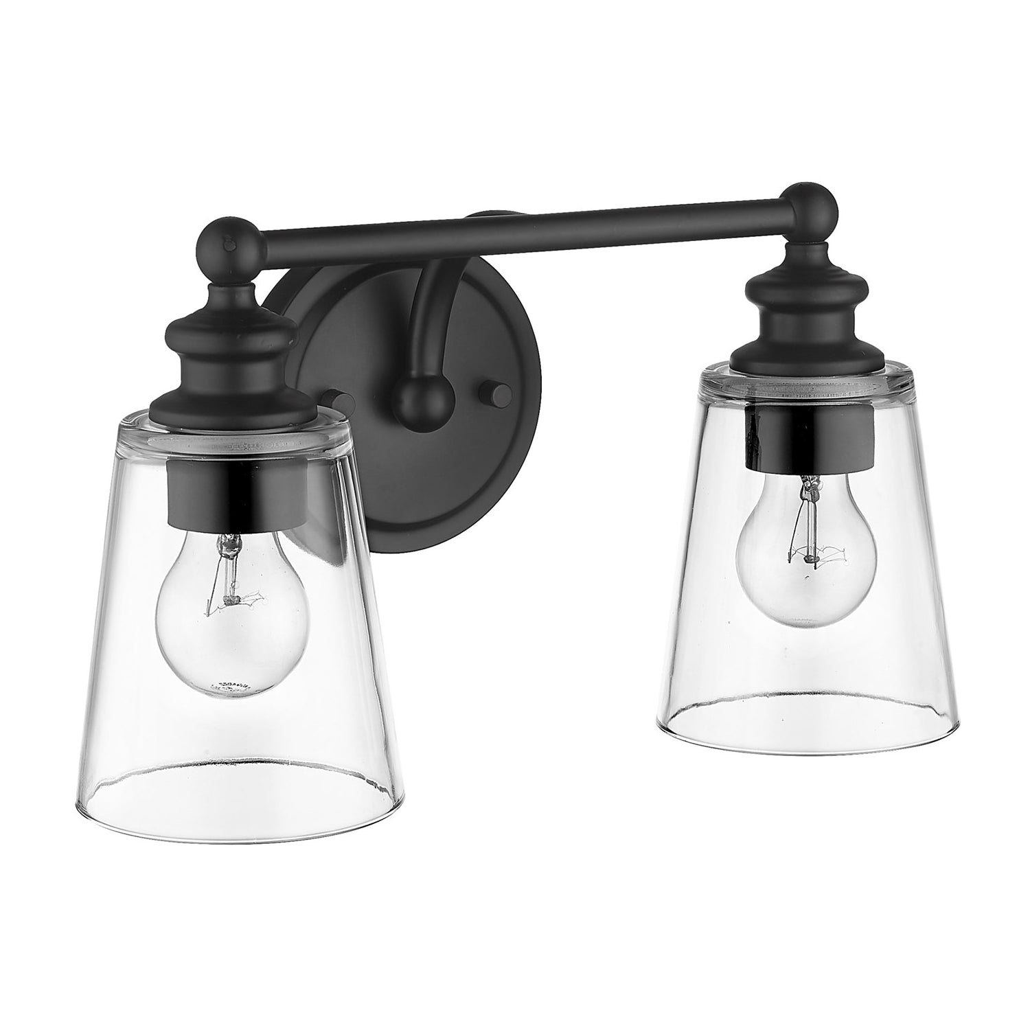 2-Light Matte Black Vanity by Acclaim Lighting