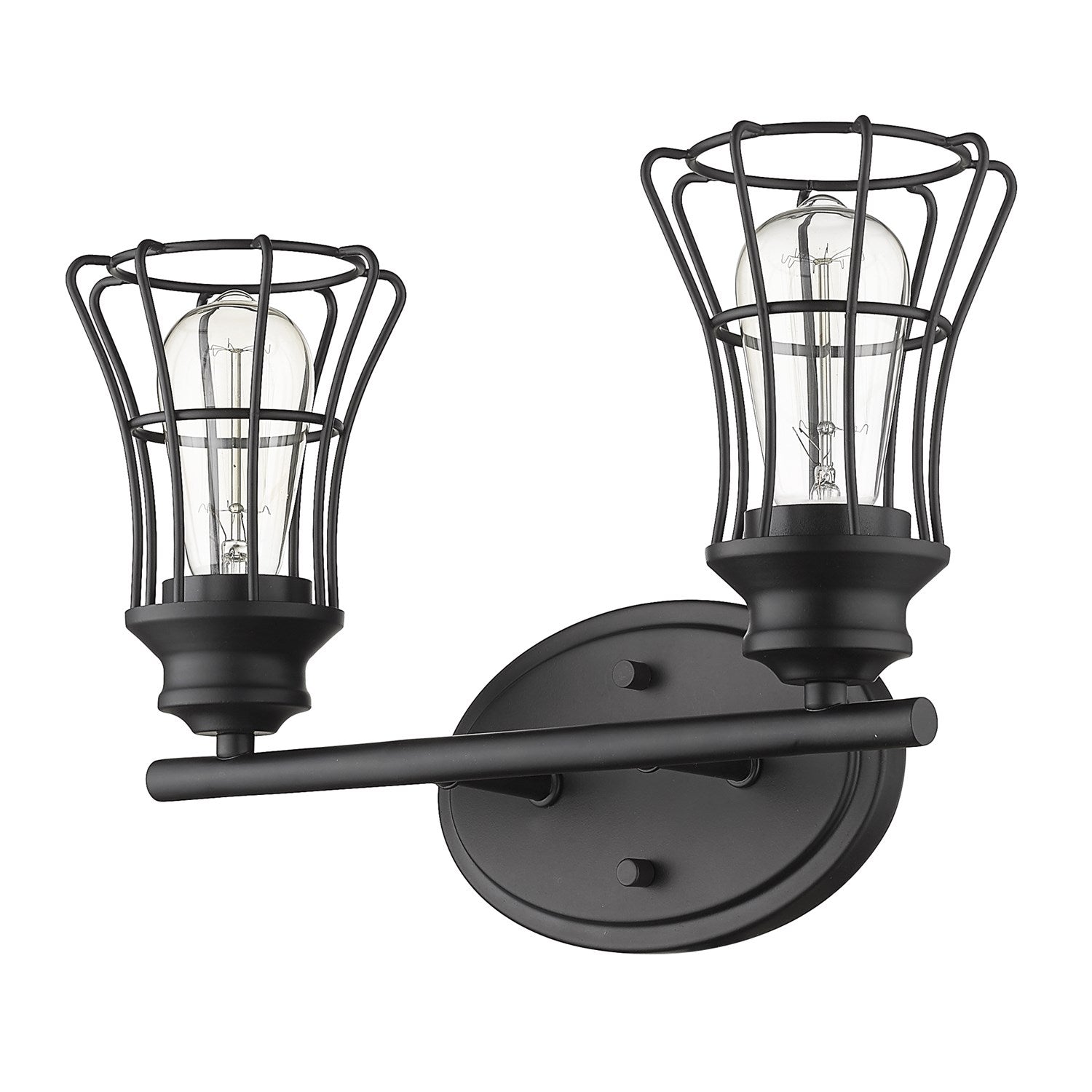 2-Light Matte Black Vanity by Acclaim Lighting