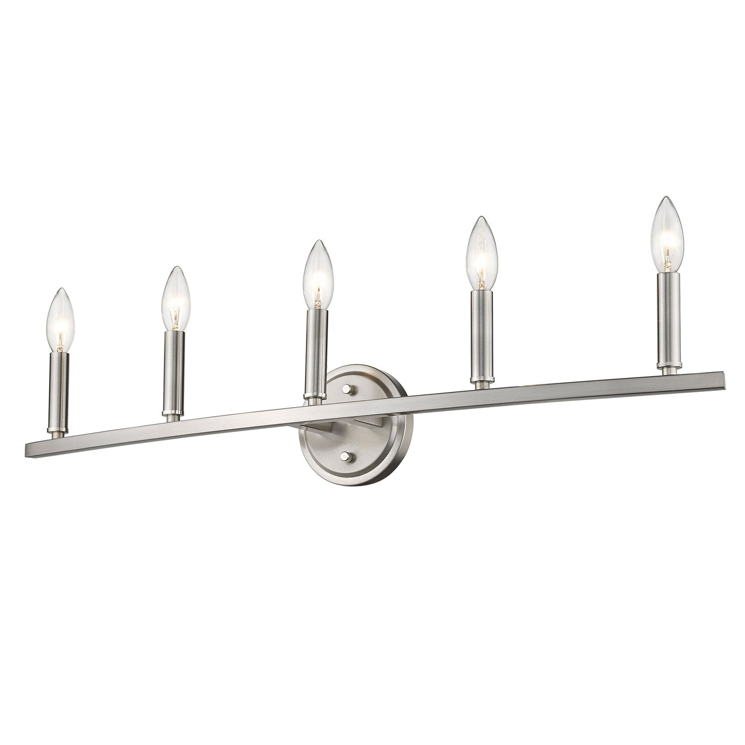 5-Light Satin Nickel Vanity