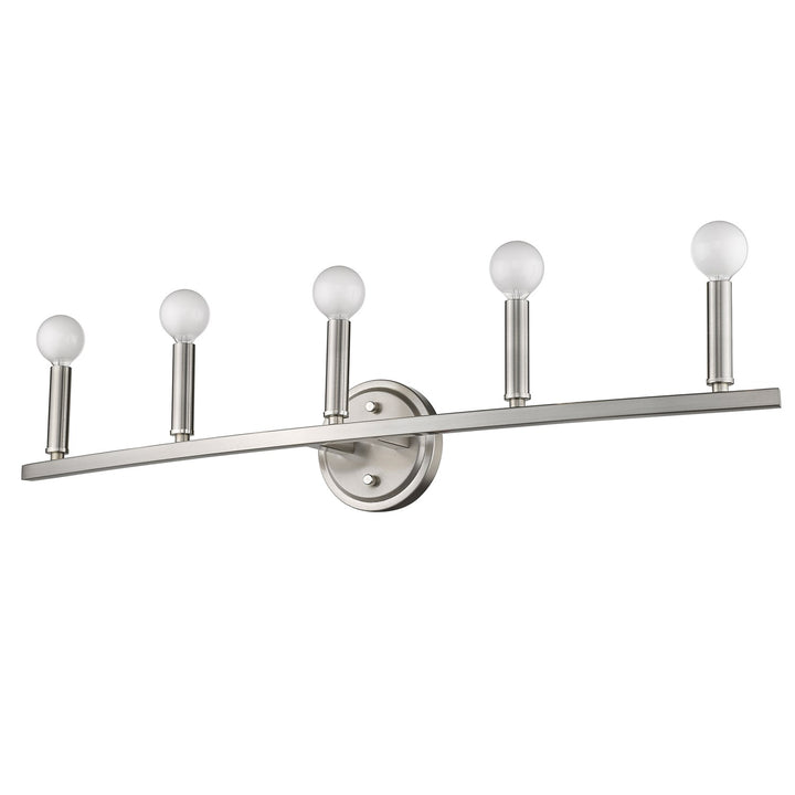 5-Light Satin Nickel Vanity