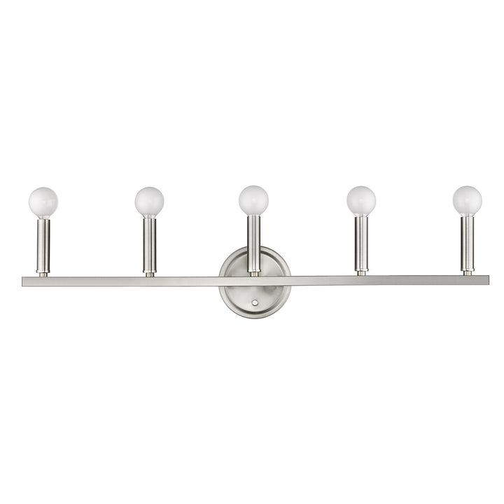 5-Light Satin Nickel Vanity
