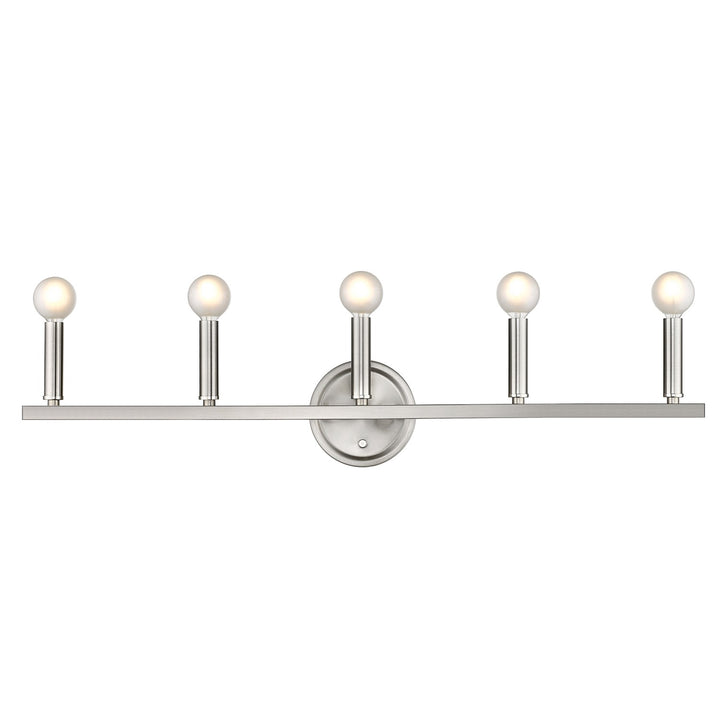 5-Light Satin Nickel Vanity