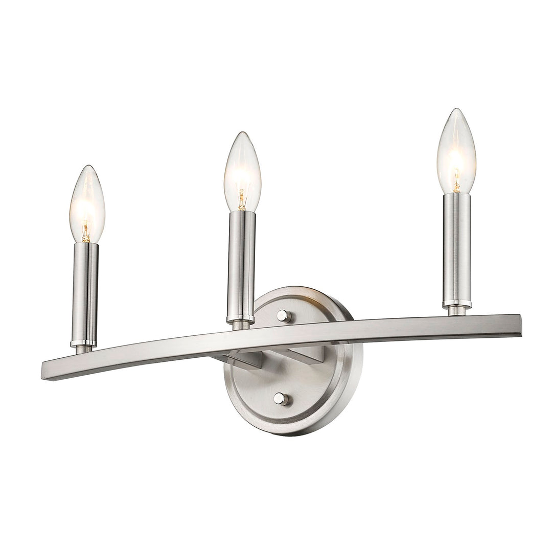 3-Light Satin Nickel Vanity