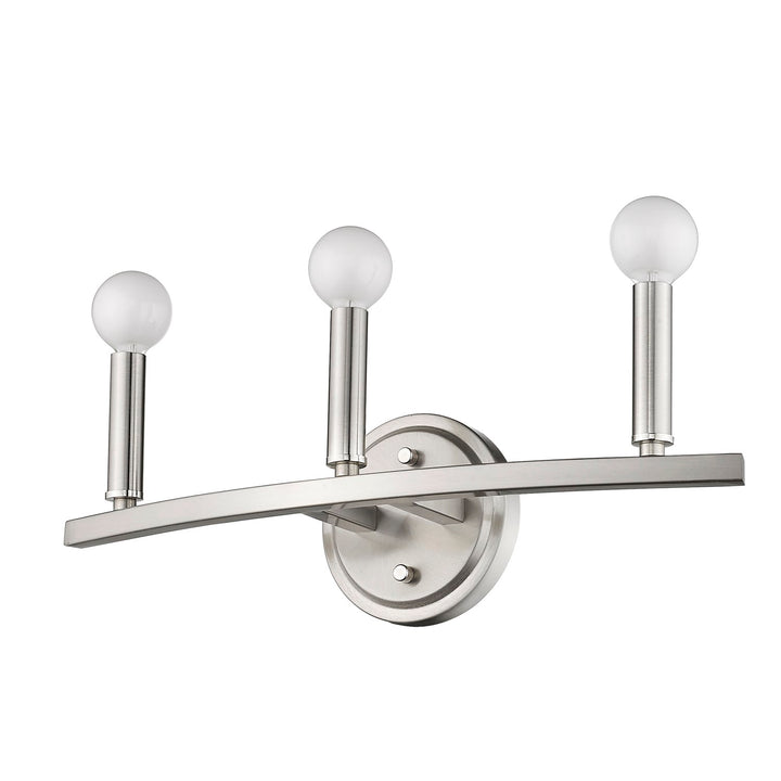 3-Light Satin Nickel Vanity