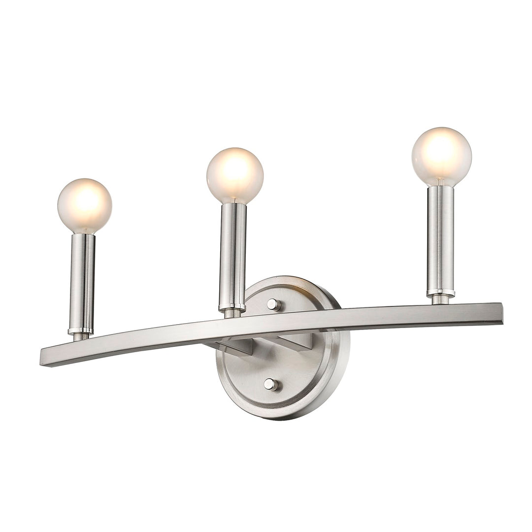 3-Light Satin Nickel Vanity