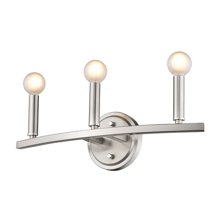 3-Light Satin Nickel Vanity