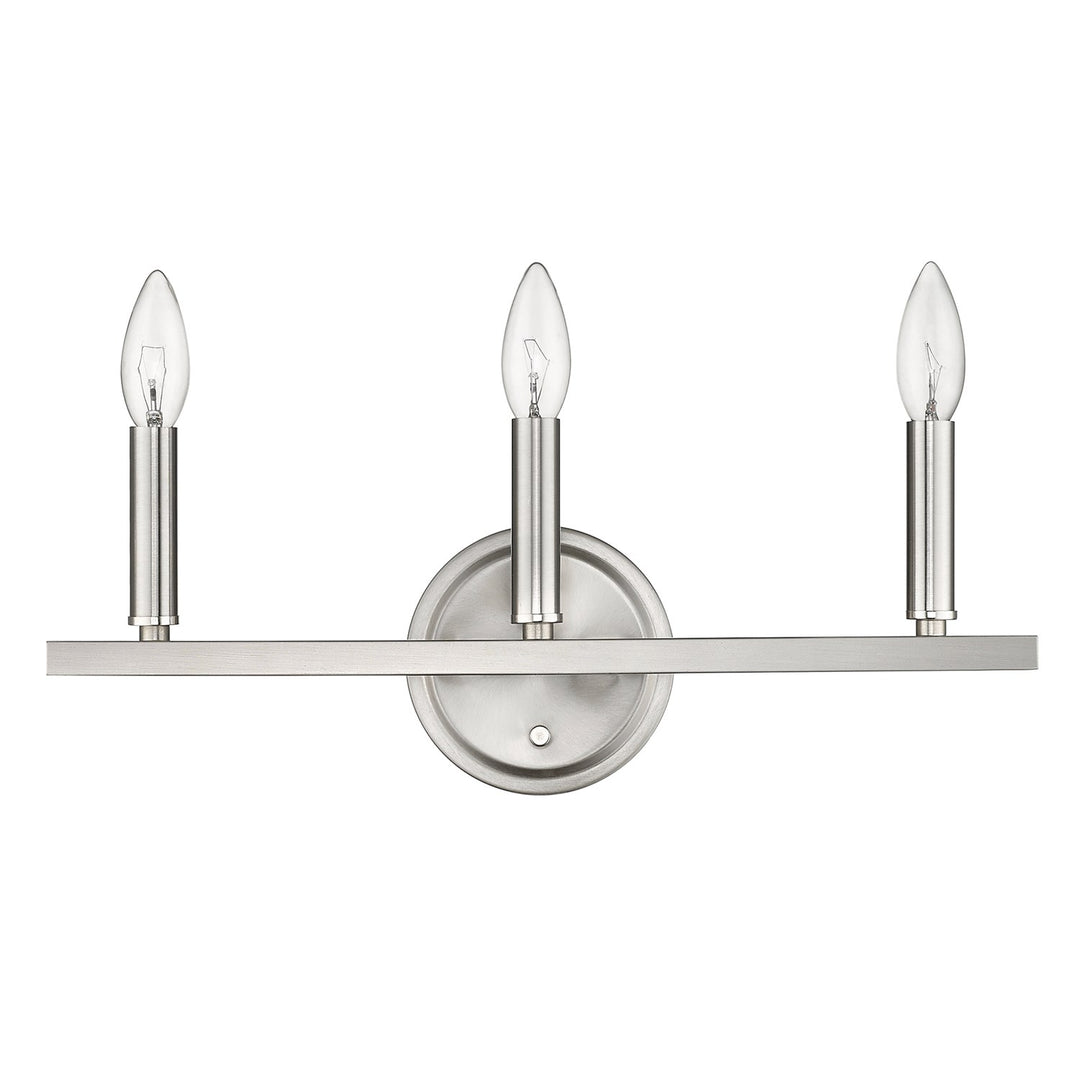 3-Light Satin Nickel Vanity