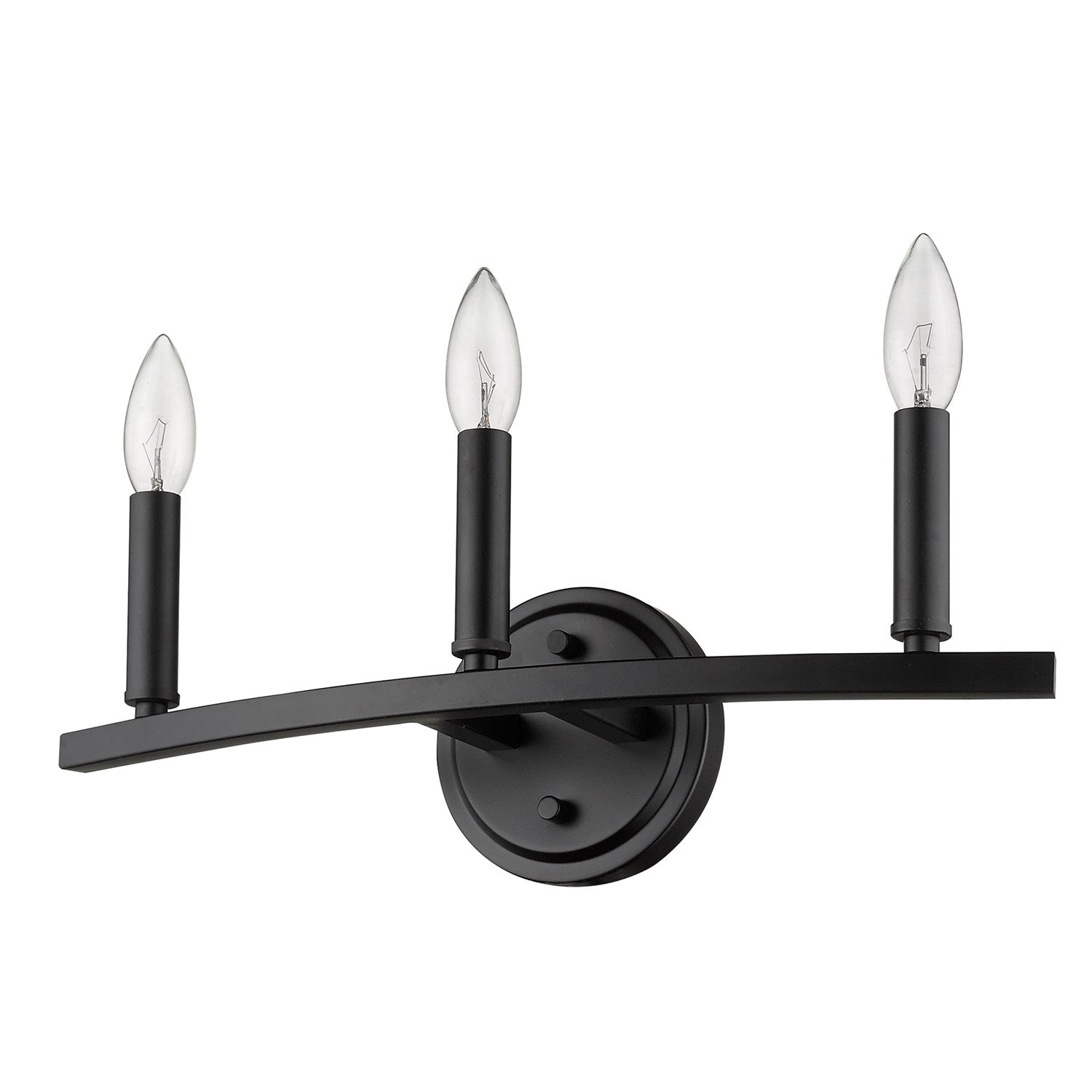3-Light Matte Black Vanity by Acclaim Lighting