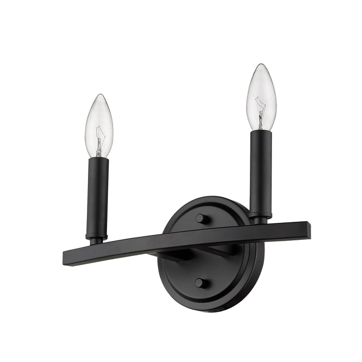 2-Light Matte Black Vanity by Acclaim Lighting