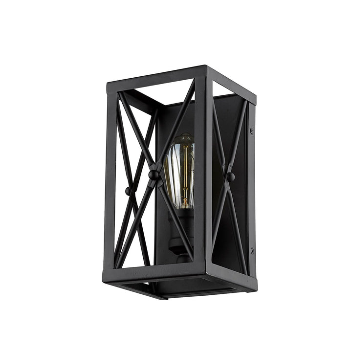 1-Light Matte Black Sconce by Acclaim Lighting