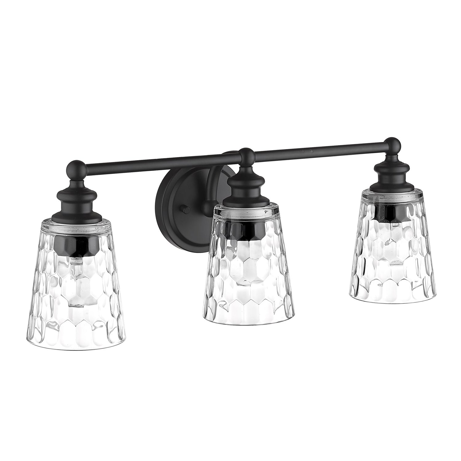 3-Light Matte Black Vanity by Acclaim Lighting