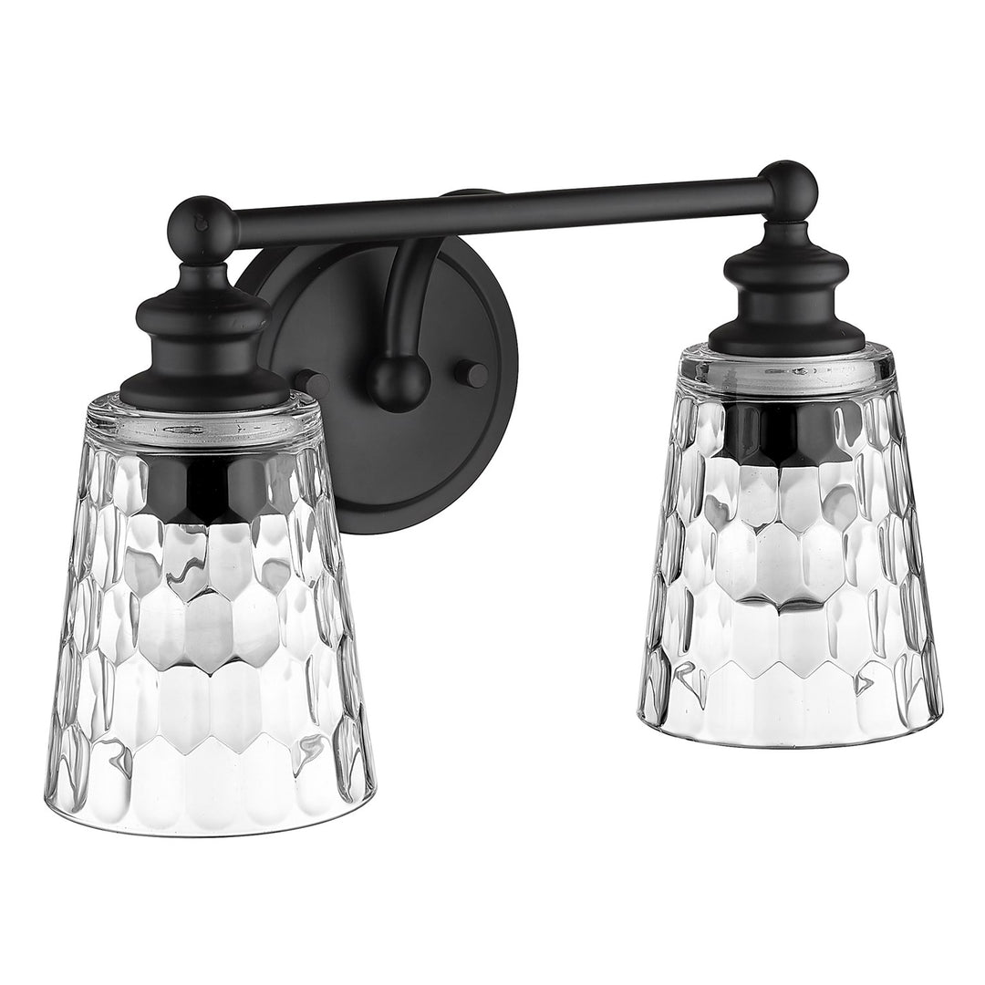 2-Light Matte Black Vanity by Acclaim Lighting