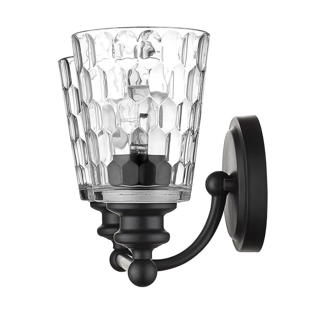 2-Light Matte Black Vanity