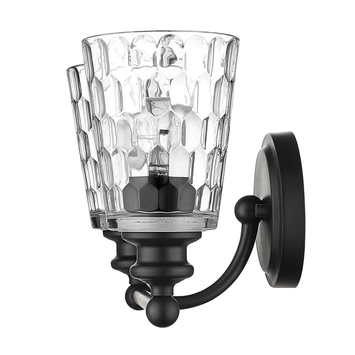 2-Light Matte Black Vanity