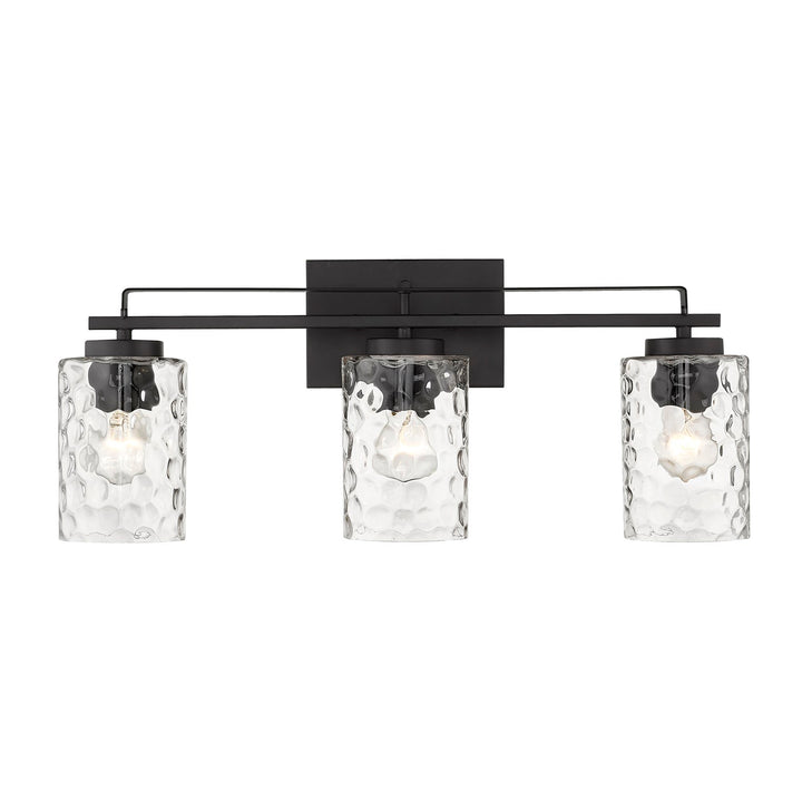 3-Light Matte Black Vanity