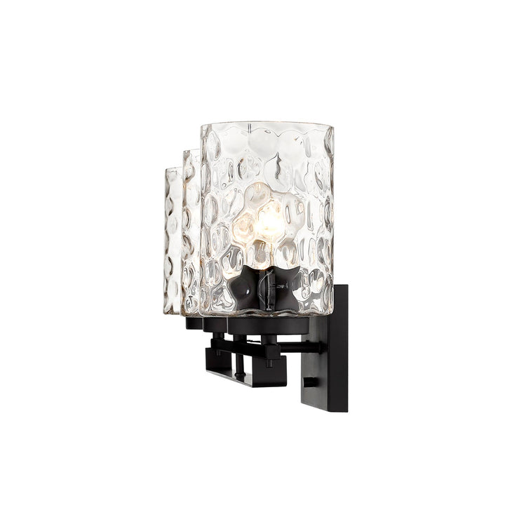 3-Light Matte Black Vanity