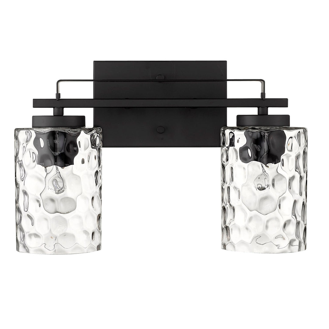 2-Light Matte Black Vanity