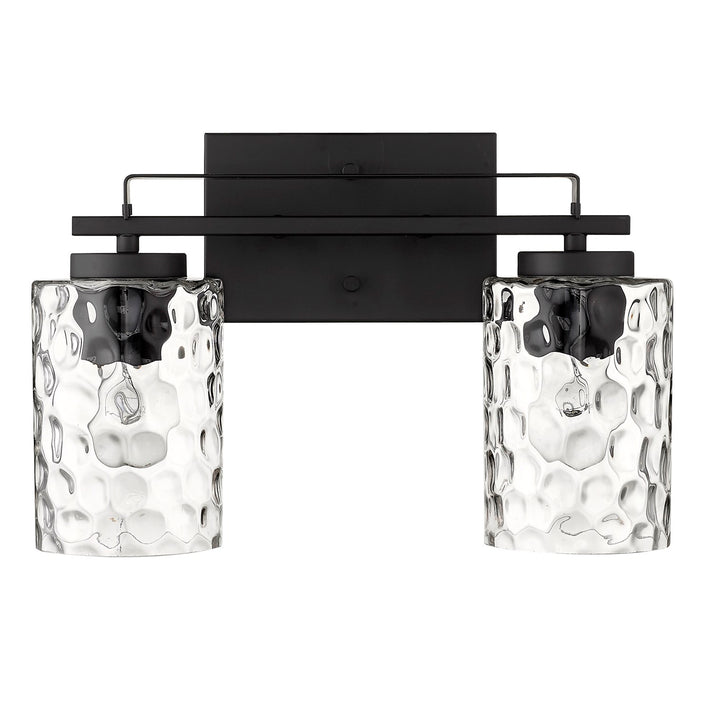 2-Light Matte Black Vanity