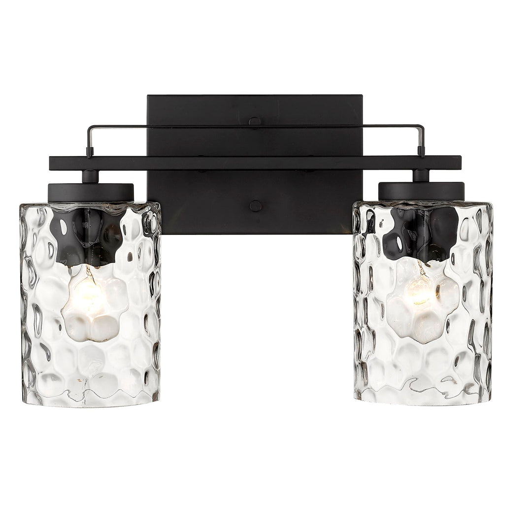 2-Light Matte Black Vanity