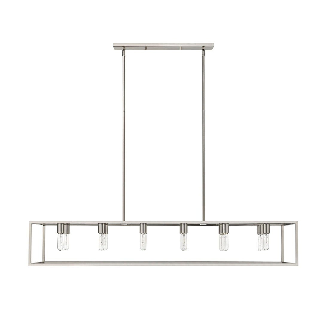 12-Light Satin Nickel Island Pendant